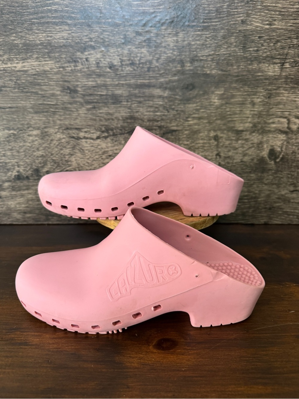 Calzuro Clogs with Hole (Need new straps) - Women - Bubblegum Pink